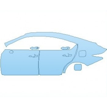 PAINT PROTECTION KIT - 2024 LEXUS IS 350 F-SPORT REAR QUARTER PANELS & DOORS LEFT SIDE - PRECUT PPF CLEAR BRA WRAP