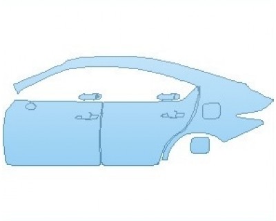 PAINT PROTECTION KIT - 2024 LEXUS IS 350 F-SPORT REAR QUARTER PANELS & DOORS LEFT SIDE - PRECUT PPF CLEAR BRA WRAP