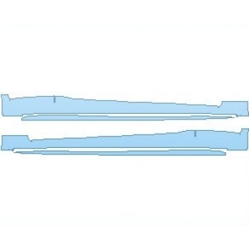 PAINT PROTECTION KIT - 2024 LEXUS IS 350 F-SPORT ROCKER PANELS - PRECUT PPF CLEAR BRA WRAP