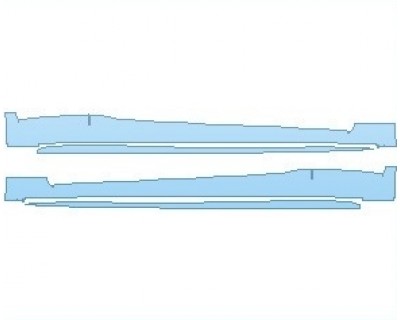 PAINT PROTECTION KIT - 2024 LEXUS IS 350 F-SPORT ROCKER PANELS - PRECUT PPF CLEAR BRA WRAP