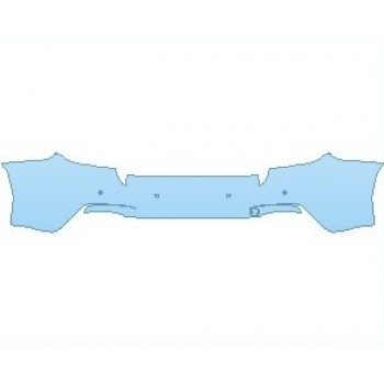 PAINT PROTECTION KIT - 2021 BMW 2 SERIES M SPORT COUPE REAR BUMPER WITH SENSORS - PRECUT PPF CLEAR BRA WRAP