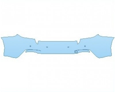 PAINT PROTECTION KIT - 2021 BMW 2 SERIES M SPORT COUPE REAR BUMPER WITH SENSORS - PRECUT PPF CLEAR BRA WRAP