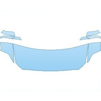 PAINT PROTECTION KIT - 2021 BMW 2 SERIES M SPORT COUPE HOOD (NO WRAPPED EDGES) - PRECUT PPF CLEAR BRA WRAP