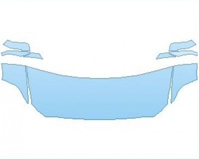 PAINT PROTECTION KIT - 2021 BMW 2 SERIES M240 CONVERTIBLE HOOD (WRAPPED EDGES) - PRECUT PPF CLEAR BRA WRAP