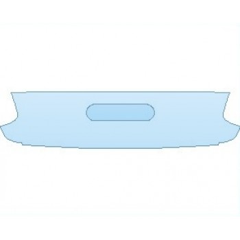 PAINT PROTECTION KIT - 2021 BMW 2 SERIES M240 CONVERTIBLE LICENSE PLATE AREA - PRECUT PPF CLEAR BRA WRAP