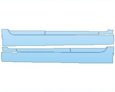 PAINT PROTECTION KIT - 2020 VOLVO S90 T6 MOMENTUM ROCKER PANELS - INVISIBLEMASK - 3M PAINT PROTECTION