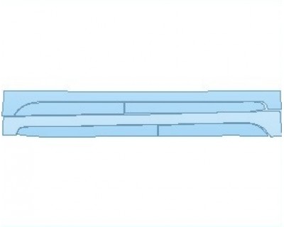 PAINT PROTECTION KIT - 2020 FIAT 500L TREKKING ROCKER PANELS - PRECUT PPF CLEAR BRA WRAP