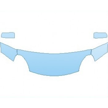 PAINT PROTECTION KIT - 2020 FIAT 500L TREKKING (WRAPPED EDGES) HOOD KIT - PRECUT PPF CLEAR BRA WRAP