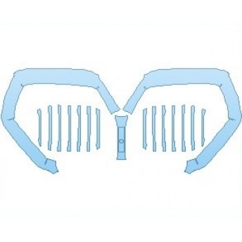 PAINT PROTECTION KIT - 2022 BMW X3 XLINE GRILLE - PRECUT PPF CLEAR BRA WRAP