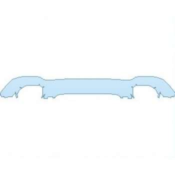 PAINT PROTECTION KIT - 2022 BMW X3 XLINE REAR BUMPER LOWER MATTE FINISH - PRECUT PPF CLEAR BRA WRAP