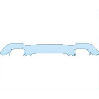 2022 BMW X3 XLINE REAR BUMPER LOWER MATTE FINISH