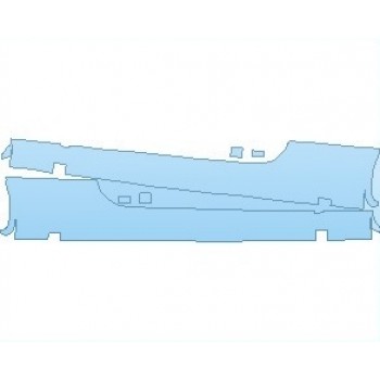 PAINT PROTECTION KIT - 2023 MERCEDES E CLASS AMG E 53 CABRIOLET ROCKER PANELS - PRECUT PPF CLEAR BRA WRAP