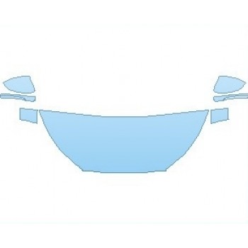 PAINT PROTECTION KIT - 2021 HYUNDAI TUCSON ULTIMATE HOOD (NO WRAPPED EDGES) - PRECUT PPF CLEAR BRA WRAP