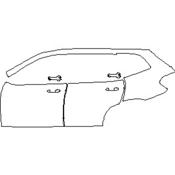 2021 BMW X3 X3 M REAR QUARTER PANEL AND DOORS LEFT SIDE