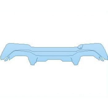 PAINT PROTECTION KIT - 2021 BMW X3 X3 M COMPETITION REAR DIFFUSER - PRECUT PPF CLEAR BRA WRAP