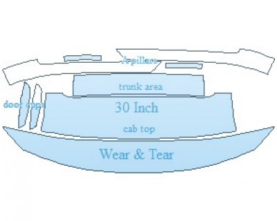 PAINT PROTECTION KIT - 2023 BMW 2 SERIES SPORT LINE COUPE COMMON WEAR AREA KIT - PRECUT PPF CLEAR BRA WRAP