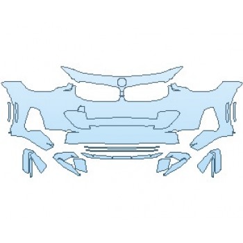 PAINT PROTECTION KIT - 2023 BMW 2 SERIES SPORT LINE COUPE BUMPER - PRECUT PPF CLEAR BRA WRAP