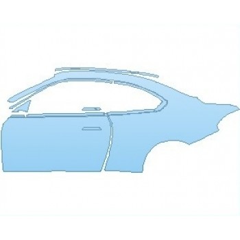 PAINT PROTECTION KIT - 2023 BMW 2 SERIES SPORT LINE COUPE REAR QUARTER PANEL WITH DOOR LEFT SIDE - PRECUT PPF CLEAR BRA WRAP