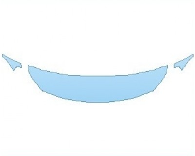 PAINT PROTECTION KIT - 2023 BMW 2 SERIES SPORT LINE COUPE HOOD 18 INCH (NO WRAPPED EDGES) - PRECUT PPF CLEAR BRA WRAP