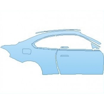 PAINT PROTECTION KIT - 2023 BMW 2 SERIES SPORT LINE COUPE REAR QUARTER PANEL WITH DOOR RIGHT SIDE - PRECUT PPF CLEAR BRA WRAP