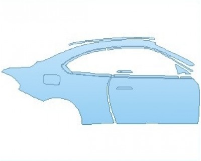 PAINT PROTECTION KIT - 2023 BMW 2 SERIES SPORT LINE COUPE REAR QUARTER PANEL WITH DOOR RIGHT SIDE - PRECUT PPF CLEAR BRA WRAP