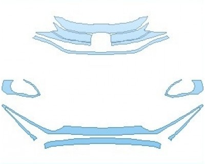PAINT PROTECTION KIT - 2021 HONDA FIT SPORT GRILLE AND BLACK TRIM - PRECUT PPF CLEAR BRA WRAP
