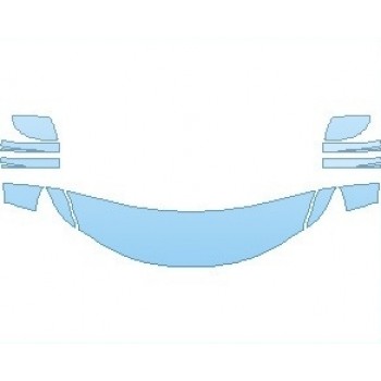 PAINT PROTECTION KIT - 2021 HONDA FIT SPORT HOOD 18 INCH (WRAPPED EDGES) - PRECUT PPF CLEAR BRA WRAP