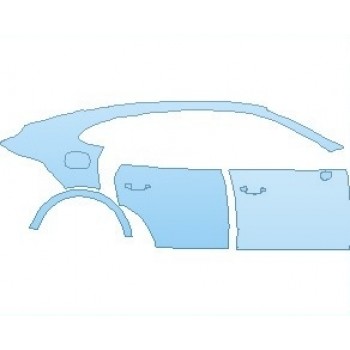 PAINT PROTECTION KIT - 2022 PORSCHE CAYENNE COUPE TURBO S E-HYBRID REAR QUARTER AND DOORS RIGHT - PRECUT PPF CLEAR BRA WRAP