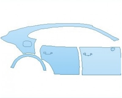 PAINT PROTECTION KIT - 2023 PORSCHE CAYENNE COUPE TURBO S E-HYBRID REAR QUARTER AND DOORS RIGHT - PRECUT PPF CLEAR BRA WRAP