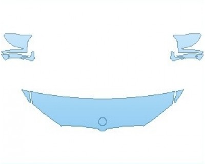 PAINT PROTECTION KIT - 2022 BMW M5 BASE HOOD 18 INCH (NO WRAPPED EDGES) - PRECUT PPF CLEAR BRA WRAP