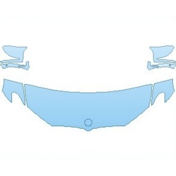 PAINT PROTECTION KIT - 2022 BMW M5 BASE HOOD (WRAPPED EDGES) - PRECUT PPF CLEAR BRA WRAP