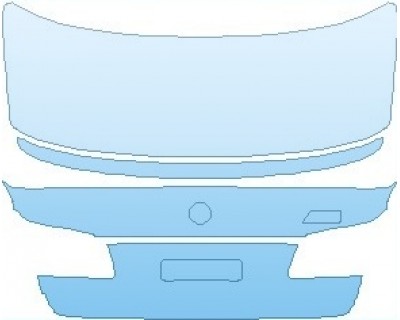 PAINT PROTECTION KIT - 2022 BMW M5 BASE REAR DECK LID - PRECUT PPF CLEAR BRA WRAP