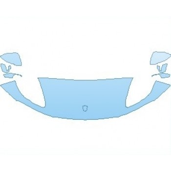 PAINT PROTECTION KIT - 2023 PORSCHE MACAN GTS HOOD (NO WRAPPED EDGES) - PRECUT PPF CLEAR BRA WRAP