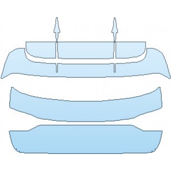 PAINT PROTECTION KIT - 2023 PORSCHE MACAN GTS REAR HATCH - PRECUT PPF CLEAR BRA WRAP