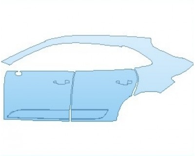 2025 PORSCHE MACAN GTS REAR QUARTER PANEL & DOORS LEFT SIDE