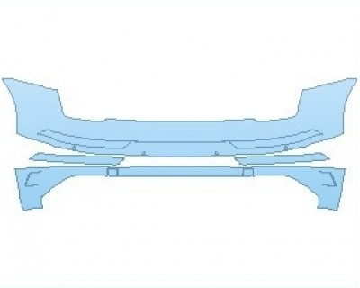PAINT PROTECTION KIT - 2024 AUDI Q5 PRESTIGE 45 TFSI SUV REAR BUMPER WITH SENSORS - PRECUT PPF CLEAR BRA WRAP