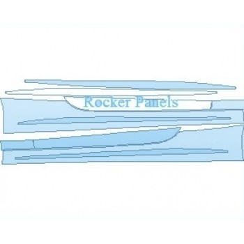 PAINT PROTECTION KIT - 2019 MERCEDES S CLASS 560 COUPE ROCKER PANELS - PRECUT PPF CLEAR BRA WRAP