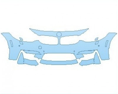PAINT PROTECTION KIT - 2020 BMW M4 GTS COUPE BUMPER WITH WASHERS AND SENSORS - INVISIBLEMASK - 3M PAINT PROTECTION