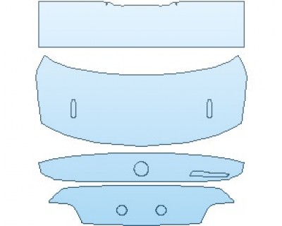 PAINT PROTECTION KIT - 2020 BMW M4 GTS COUPE REAR DECK LID AND SPOILER - INVISIBLEMASK - 3M PAINT PROTECTION