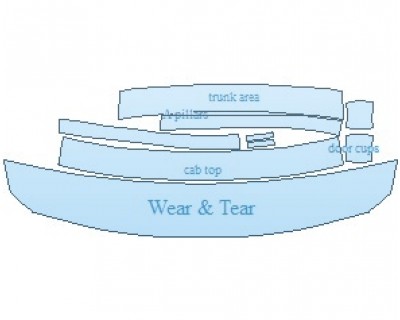 PAINT PROTECTION KIT - 2020 BMW M4 GTS COUPE COMMON WEAR AREA KIT AREAS - INVISIBLEMASK - 3M PAINT PROTECTION