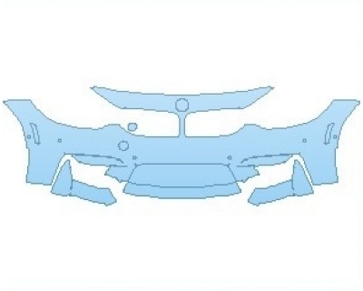 PAINT PROTECTION KIT - 2020 BMW M3 CS SEDAN BUMPER WITH SENSORS AND SIDE CAMERAS - INVISIBLEMASK - 3M PAINT PROTECTION