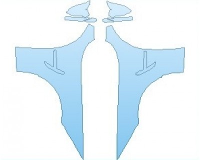 PAINT PROTECTION KIT - 2020 BMW M3 CS SEDAN FULL FENDER WRAPPED EDGES - INVISIBLEMASK - 3M PAINT PROTECTION