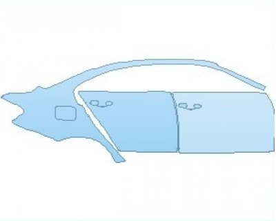 PAINT PROTECTION KIT - 2020 BMW M3 CS SEDAN REAR QUARTER AND DOORS RIGHT SIDE - INVISIBLEMASK - 3M PAINT PROTECTION