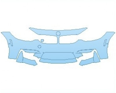 PAINT PROTECTION KIT - 2020 BMW M3 CS SEDAN BUMPER WITH SIDE CAMERAS - INVISIBLEMASK - 3M PAINT PROTECTION