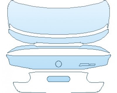 PAINT PROTECTION KIT - 2020 BMW M3 CS SEDAN REAR DECK LID - INVISIBLEMASK - 3M PAINT PROTECTION