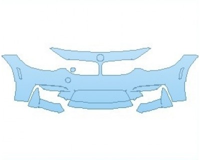 PAINT PROTECTION KIT - 2020 BMW M3 CS SEDAN BUMPER - INVISIBLEMASK - 3M PAINT PROTECTION