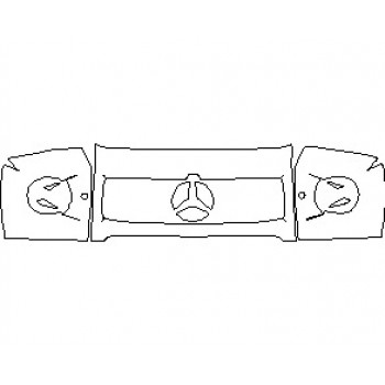 2019 MERCEDES G CLASS G63 HOOD KIT (WRAPPED EDGES) 18 INCH