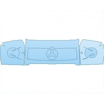 PAINT PROTECTION KIT - 2019 MERCEDES G CLASS G63 HOOD KIT (WRAPPED EDGES) 18 INCH - PRECUT PPF CLEAR BRA WRAP