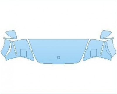 PAINT PROTECTION KIT - 2023 MERCEDES G CLASS G63 HOOD (WRAPPED EDGES) - PRECUT PPF CLEAR BRA WRAP