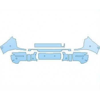 PAINT PROTECTION KIT - 2023 MERCEDES G CLASS G63 REAR BUMPER WITH SENSORS - PRECUT PPF CLEAR BRA WRAP